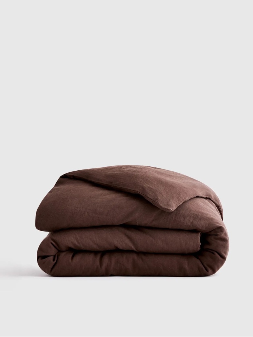 QUINCE European Linen Duvet Cover Full/Queen Espresso 7418